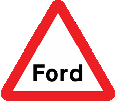 Illustration for the theory test question: How should you deal with this hazard?