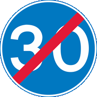 Illustration for the theory test question: What does this sign mean?