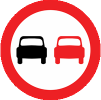Illustration for the theory test question: What is meant by this sign?