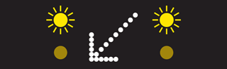 Illustration for the theory test question: What is meant by this sign on a motorway?