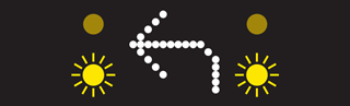 Illustration for the theory test question: You are travelling along the motorway and see this sign, what does it mean?