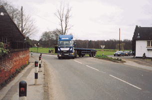 Illustration for the theory test question: What should you do in this situation?