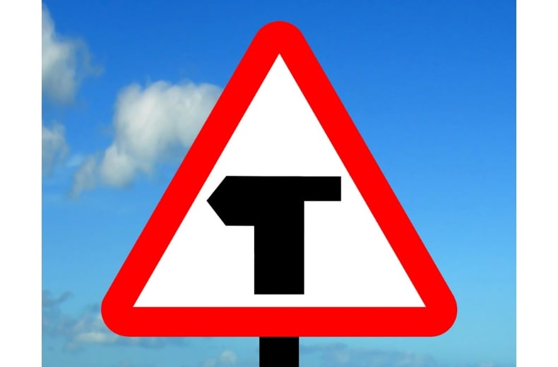 Illustration for the theory test question: What does this sign mean?