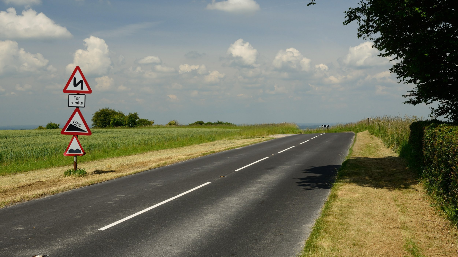 Illustration for the theory test question: What does this white road marking mean?