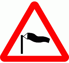 Illustration for the theory test question: What is the meaning of this sign?