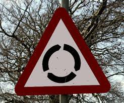 Illustration for the theory test question: What does this sign mean?