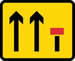 Illustration for the theory test question: What does this sign mean?