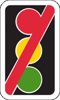 Illustration for the theory test question: What does this sign mean?