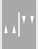 Illustration for the theory test question: Where would you find this road marking?