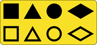 Illustration for the theory test question: What do these signs mean?