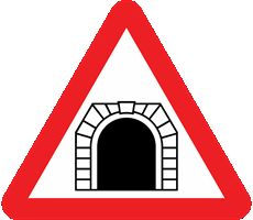 Illustration for the theory test question: What is meant by this sign?