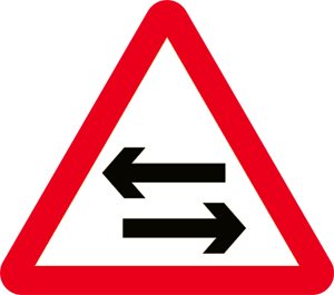 Illustration for the theory test question: What does this sign mean?