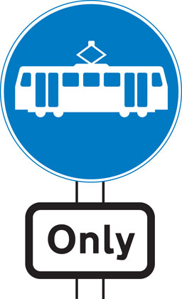 Illustration for the theory test question: What is meant by this sign?