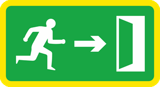 Illustration for the theory test question: You are travelling through a tunnel and see this sign. What is the meaning of this sign?