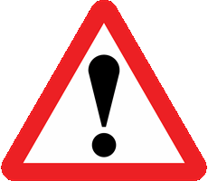 Illustration for the theory test question: What is meant by this sign?